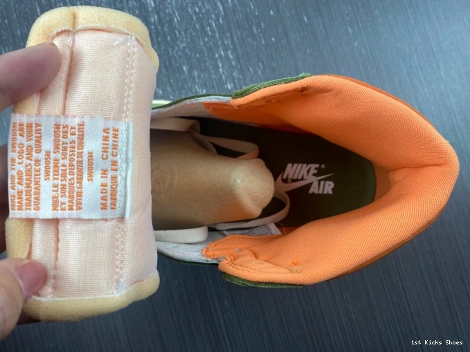 1st Kicks Air Craft Jordan 1 FB9934-300 Celadon High OG 0820
